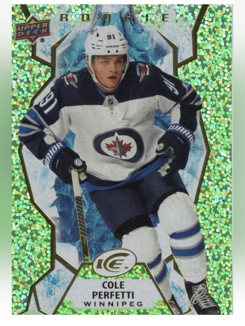Cole Perfetti 2021/22 Upper Deck Winnipeg Jets Rookie RC Hockey Card